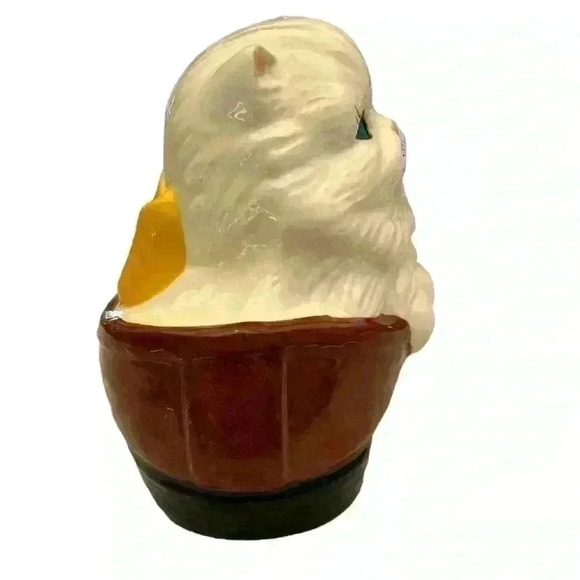 Vintage Kitty Needs a New Home White Cat in a Shoe 80s - Picture 6 of 7